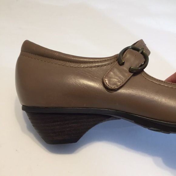 Abeo BIO System Womens Nadine Mary Jane Comfort Shoes Tan Leather size 8N Narrow - Picture 8 of 15